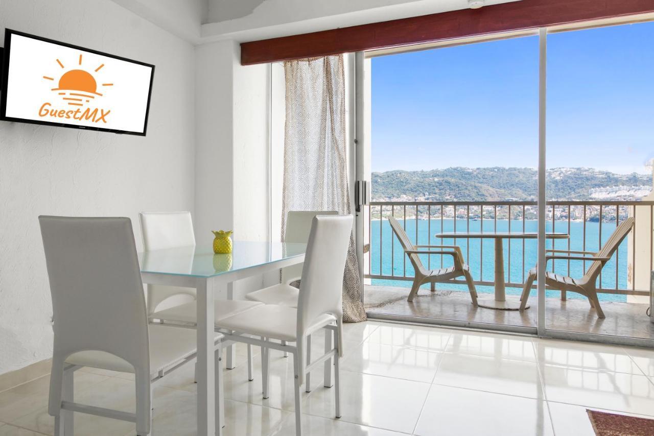 Suites con Playa Privada en Condominio Torres Gemelas Acapulco Exterior foto